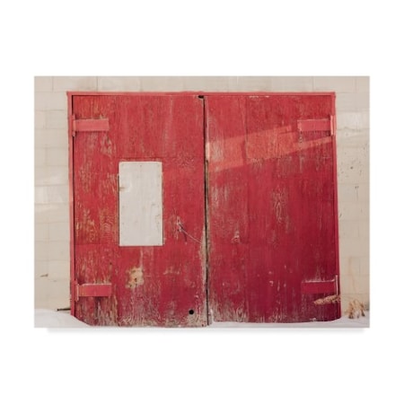 Brenda Petrella Photography Llc 'Red On White Door' Canvas Art,35x47